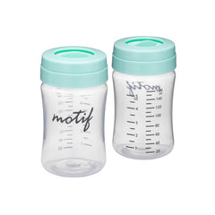 Motif Medical Luna bottle 160ml set with secure lid for safe daily milk storage.