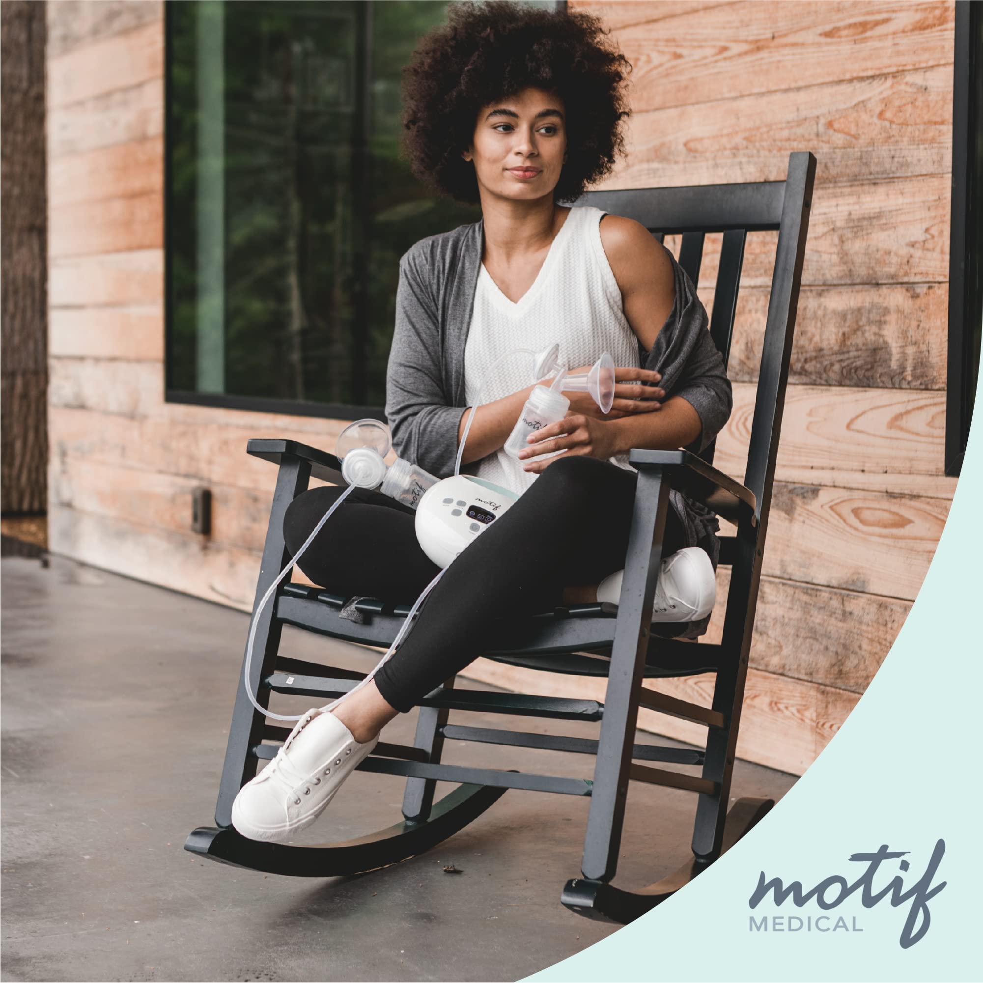 Motif Medical Luna flange two shields inclusive emphasizes fit options and comfort.
