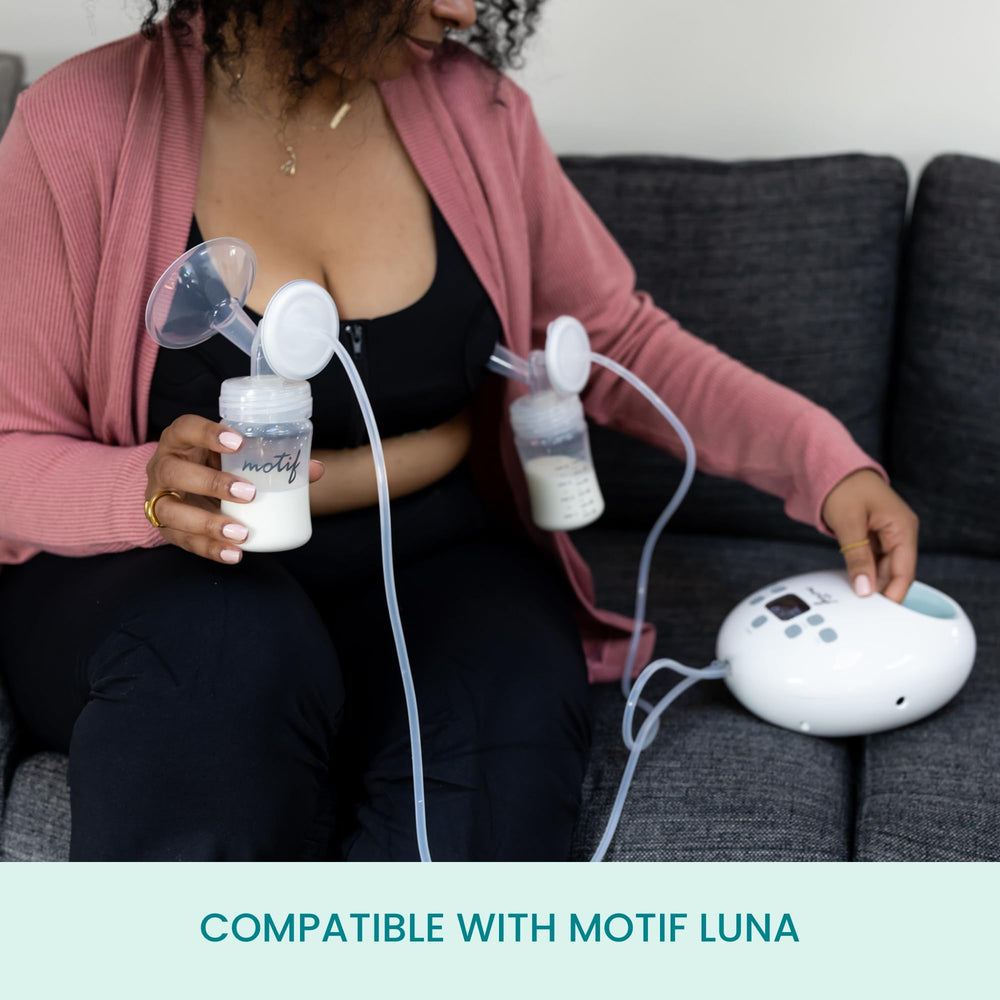 Motif Medical Luna lids and caps keep parts protected between sessions.