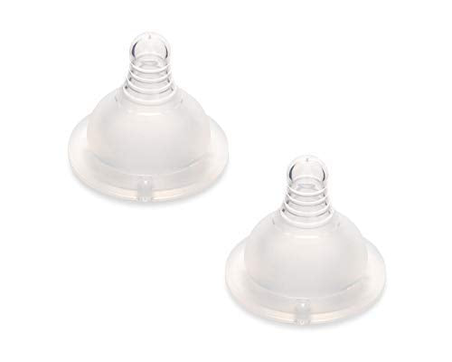 Motif Medical Luna nipple pack two shown, ready spare nipples for convenient baby feeding.
