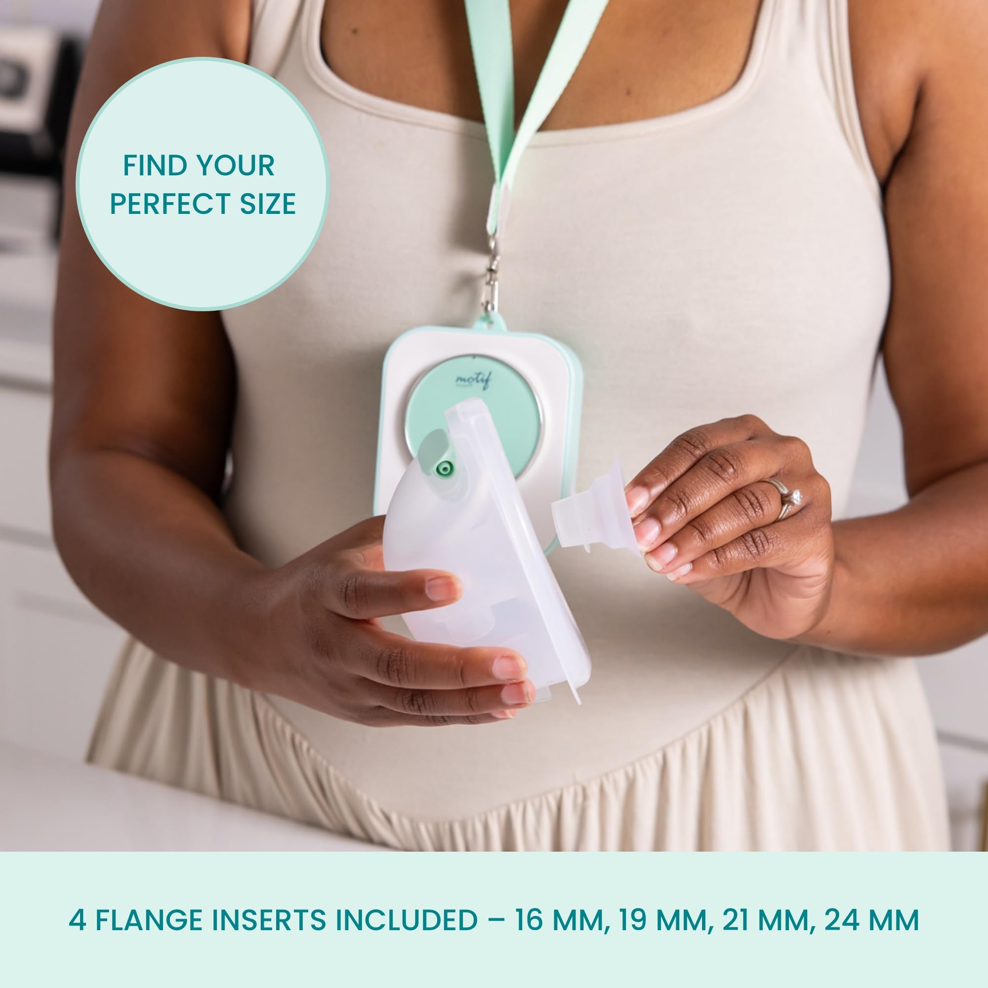 Motif Medical Roam bottles and tubing system supports hygienic transfer.