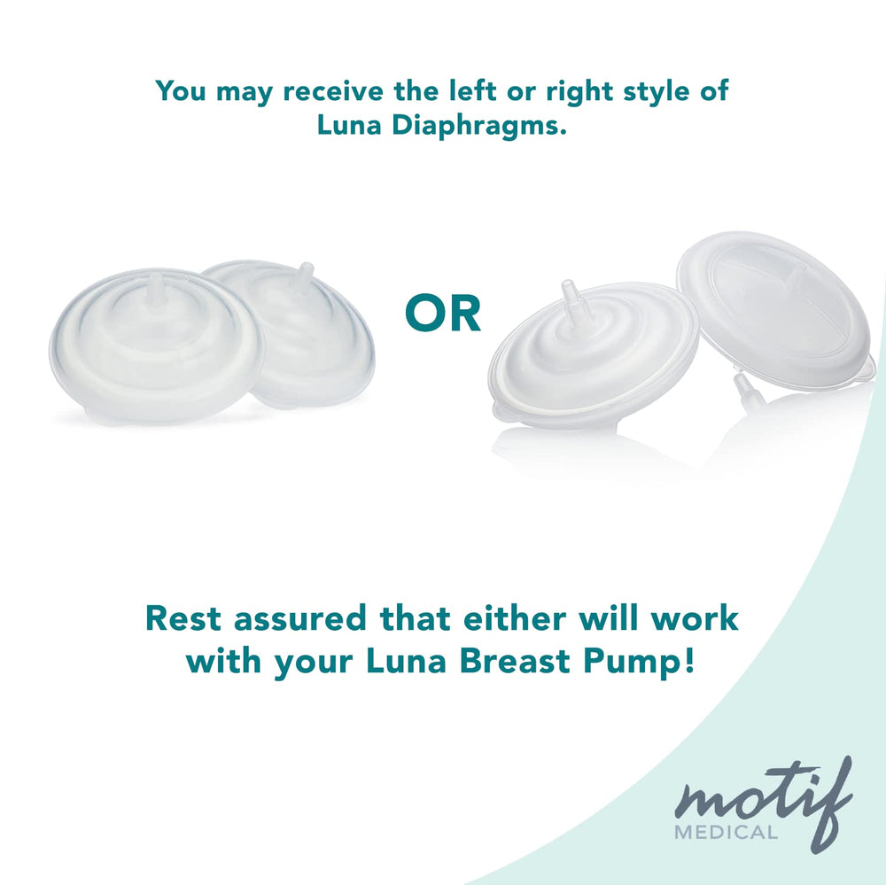 Motif Medical silicone diaphragms replacement-parts-set-2 ensure continuity of pumping routines at home.