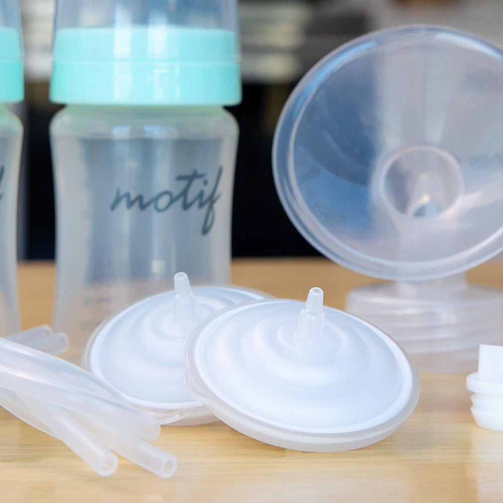 Motif Medical spare parts kit keeps your pumping routine ready.