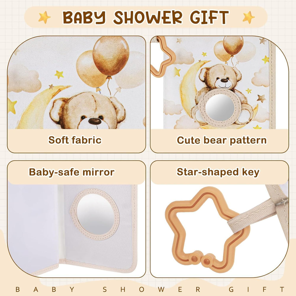 Motiskyy bear soft fabric material enhances tactile exploration and comfort