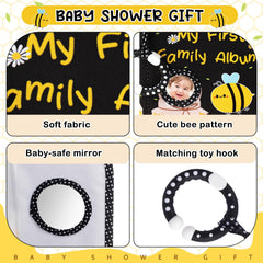 Motiskyy Bee photo album safety mirrors on last page encourage curiosity