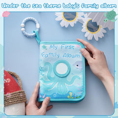 Motiskyy My First Photo Album star-shaped ring attachment for crib or stroller
