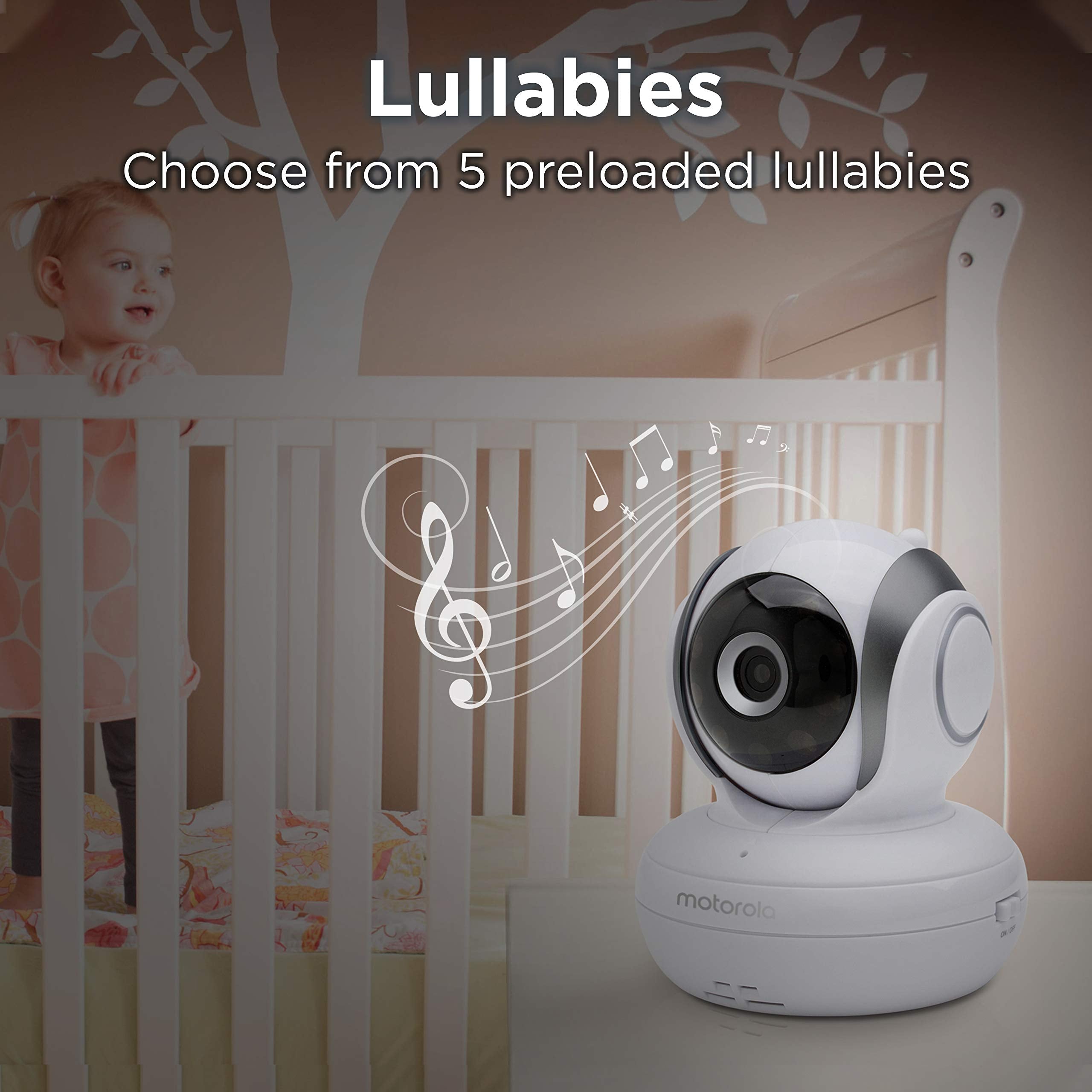 Motorola MBP36S-2 1000ft range supports flexible room placement and parent mobility.