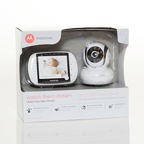 Motorola MBP36S high-sensitivity microphone captures baby sounds clearly