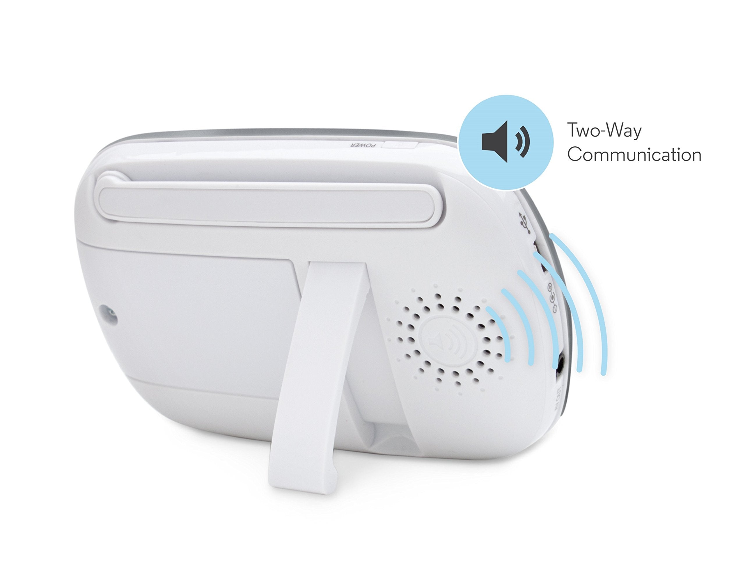 Motorola MBP36S two-way audio enables soothing talk from the parent unit