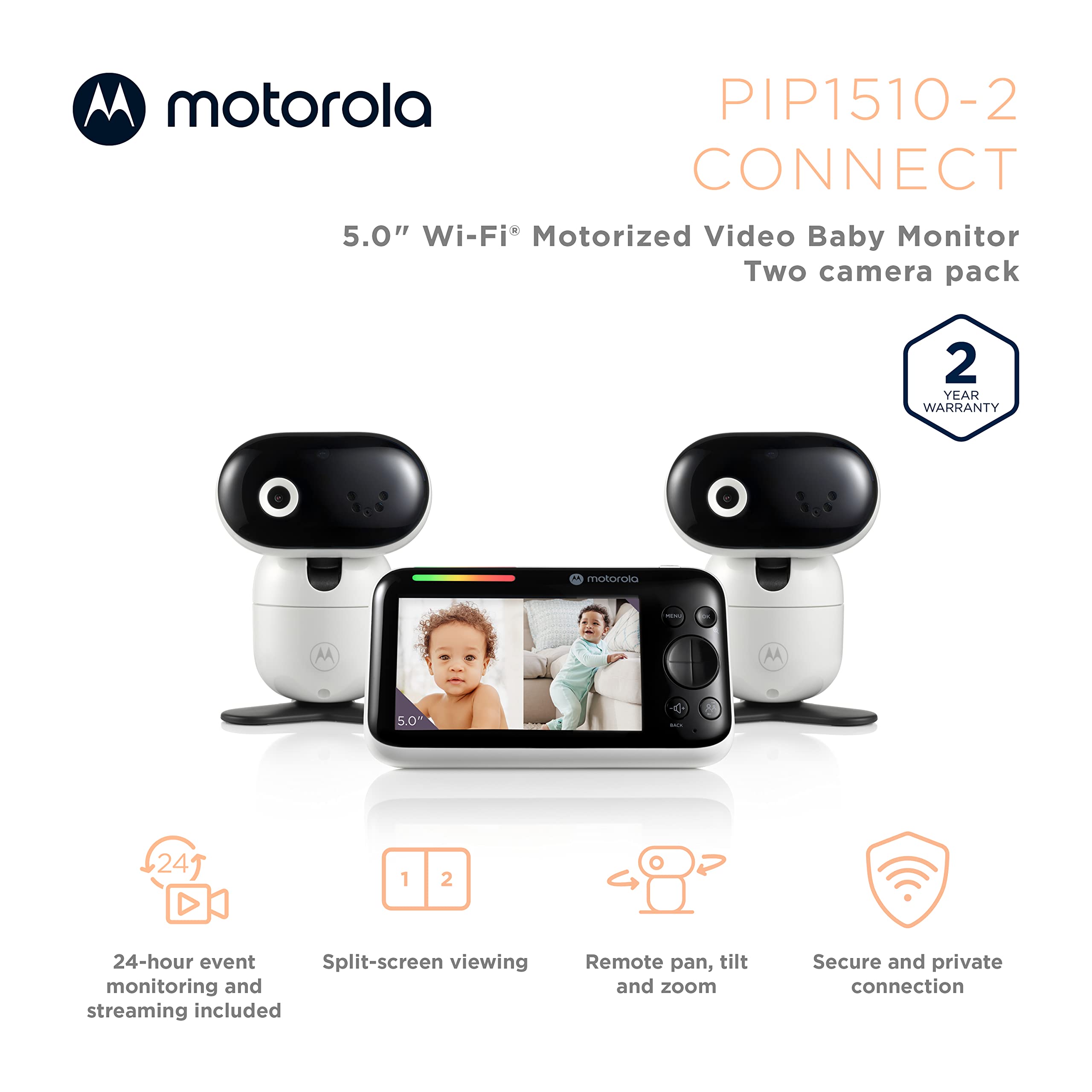 Motorola Nursery 1080p camera delivers crisp video for day and night viewing