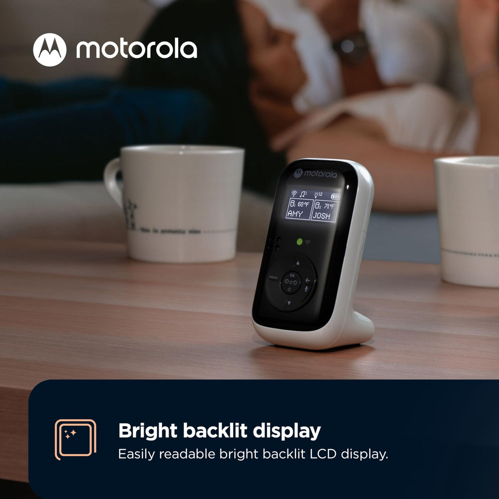 Motorola Nursery battery life up to 8 hours supports long nights.