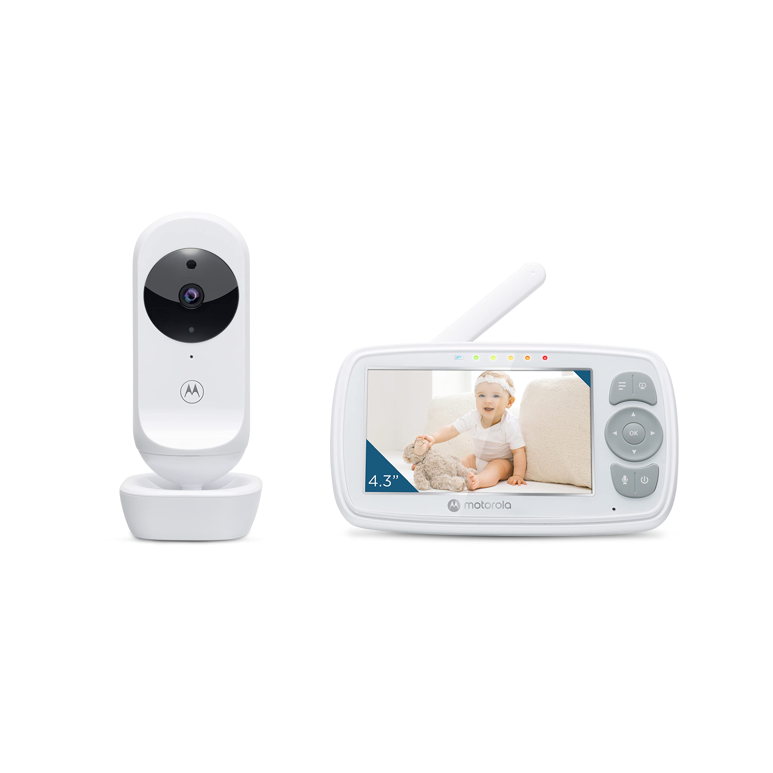 Motorola Nursery long-range camera view for real-time room awareness