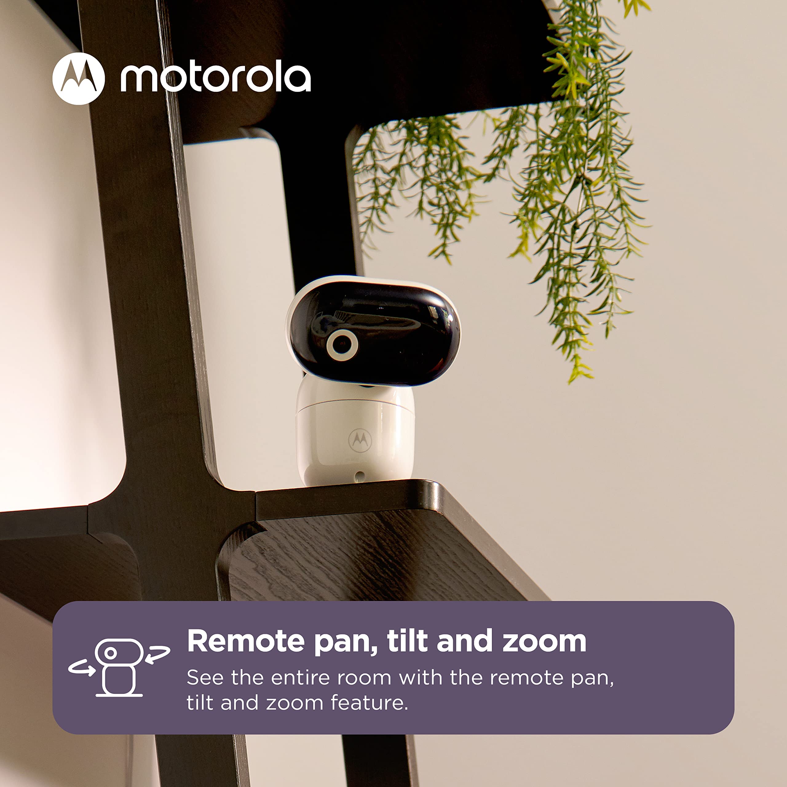 Motorola Nursery lullabies selection provides soothing melodies for easier sleep routines.