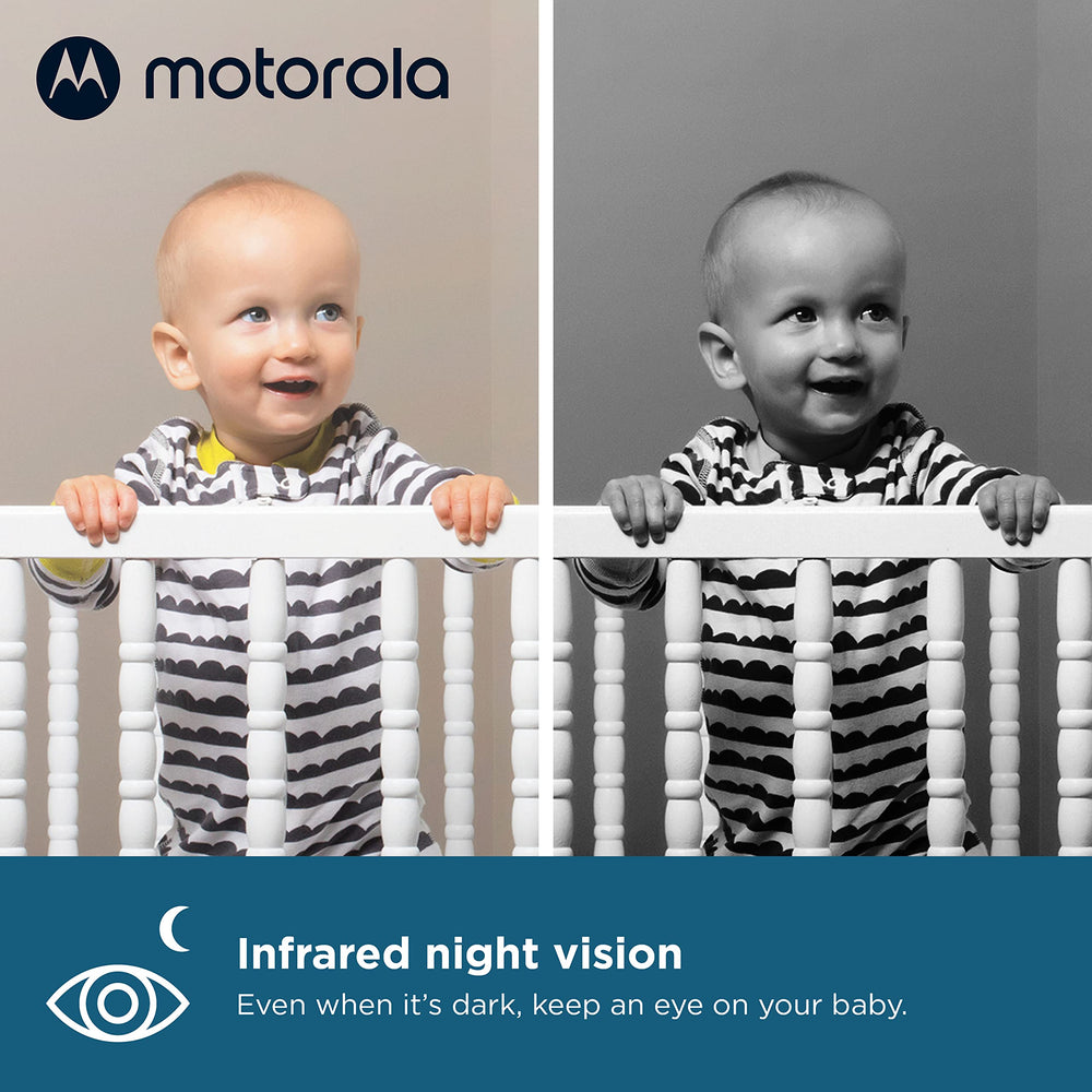 Motorola Nursery monitor long-range wireless connection spans the nursery