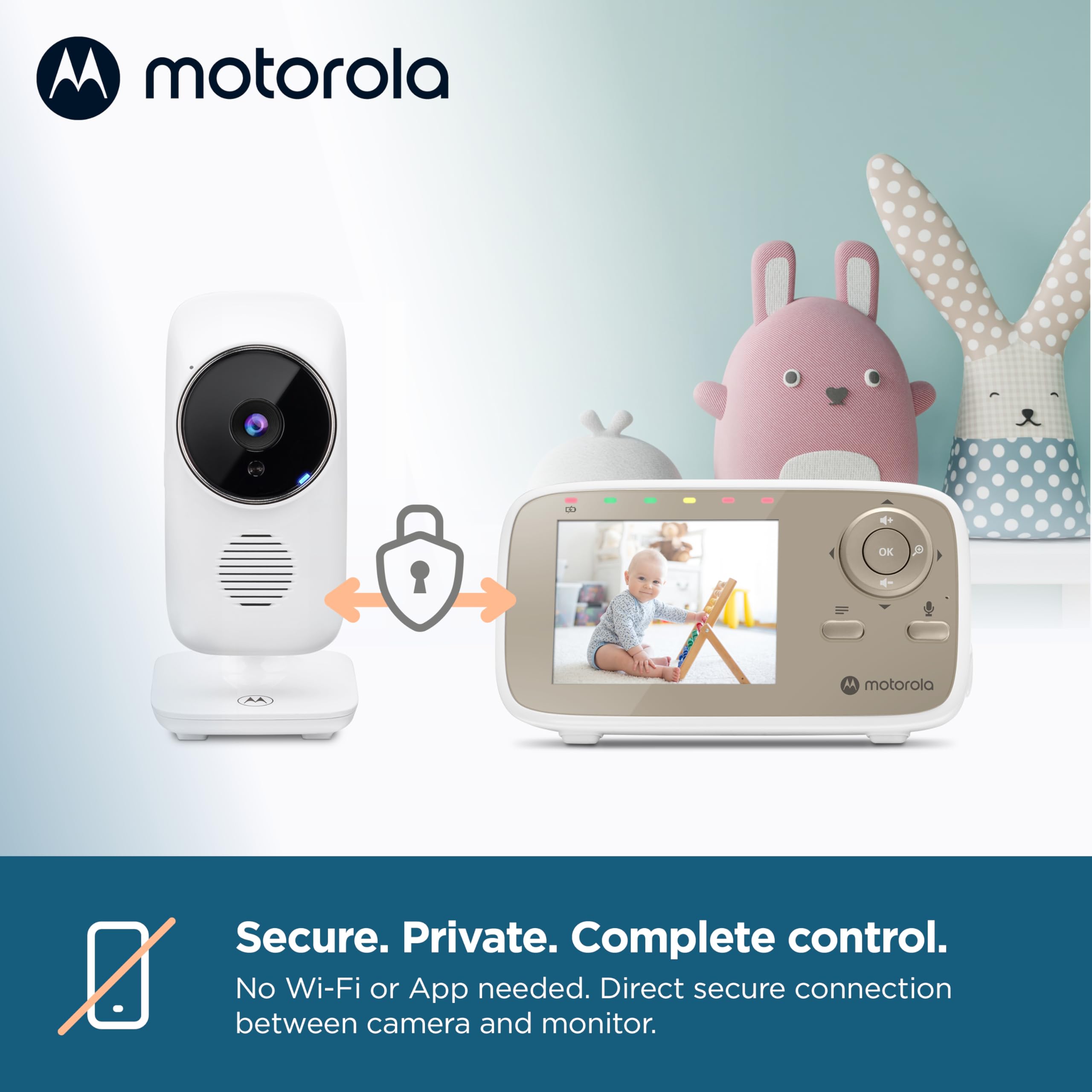 Motorola Nursery monitor infrared night vision for dark rooms