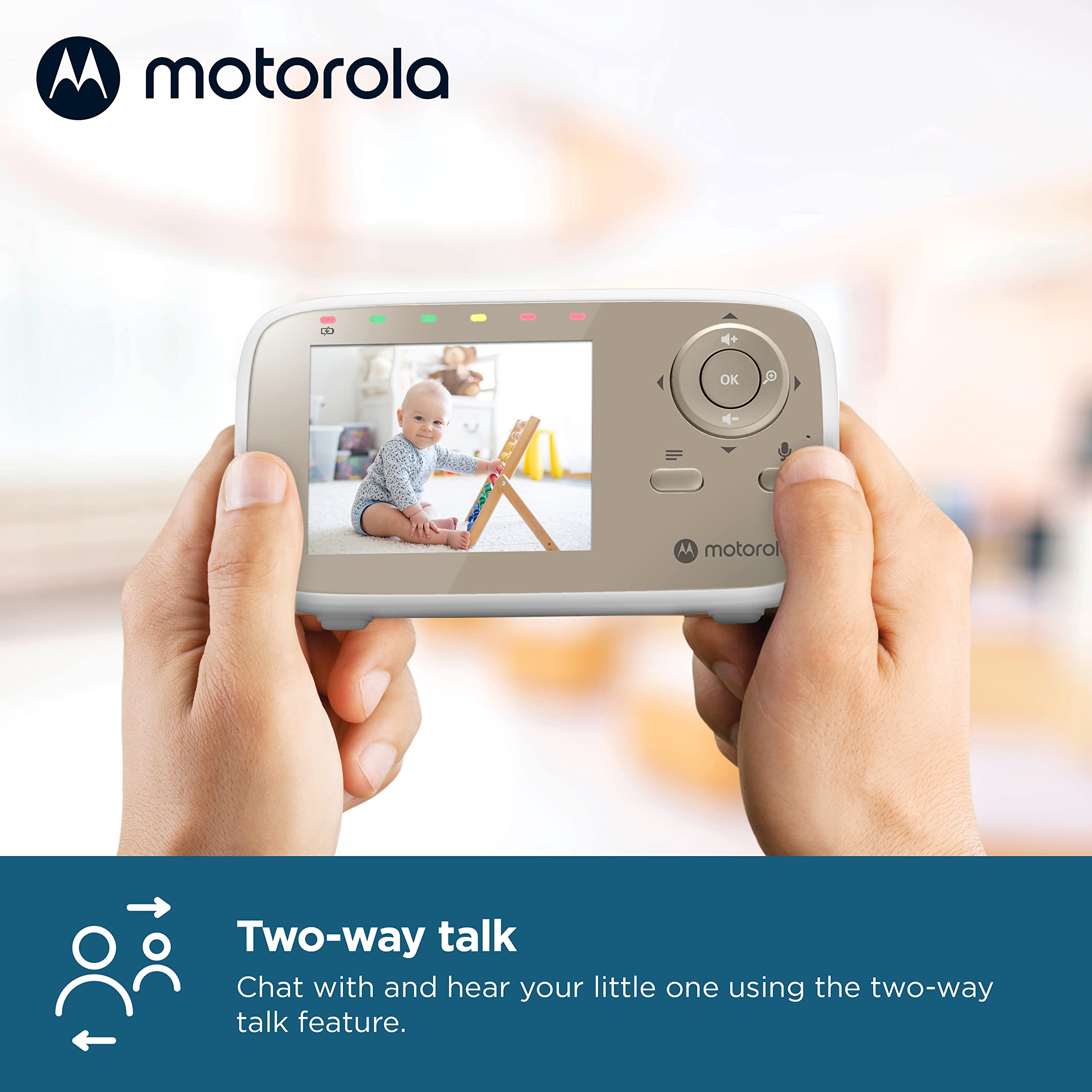 Motorola Nursery monitor no WiFi setup for simple private monitoring