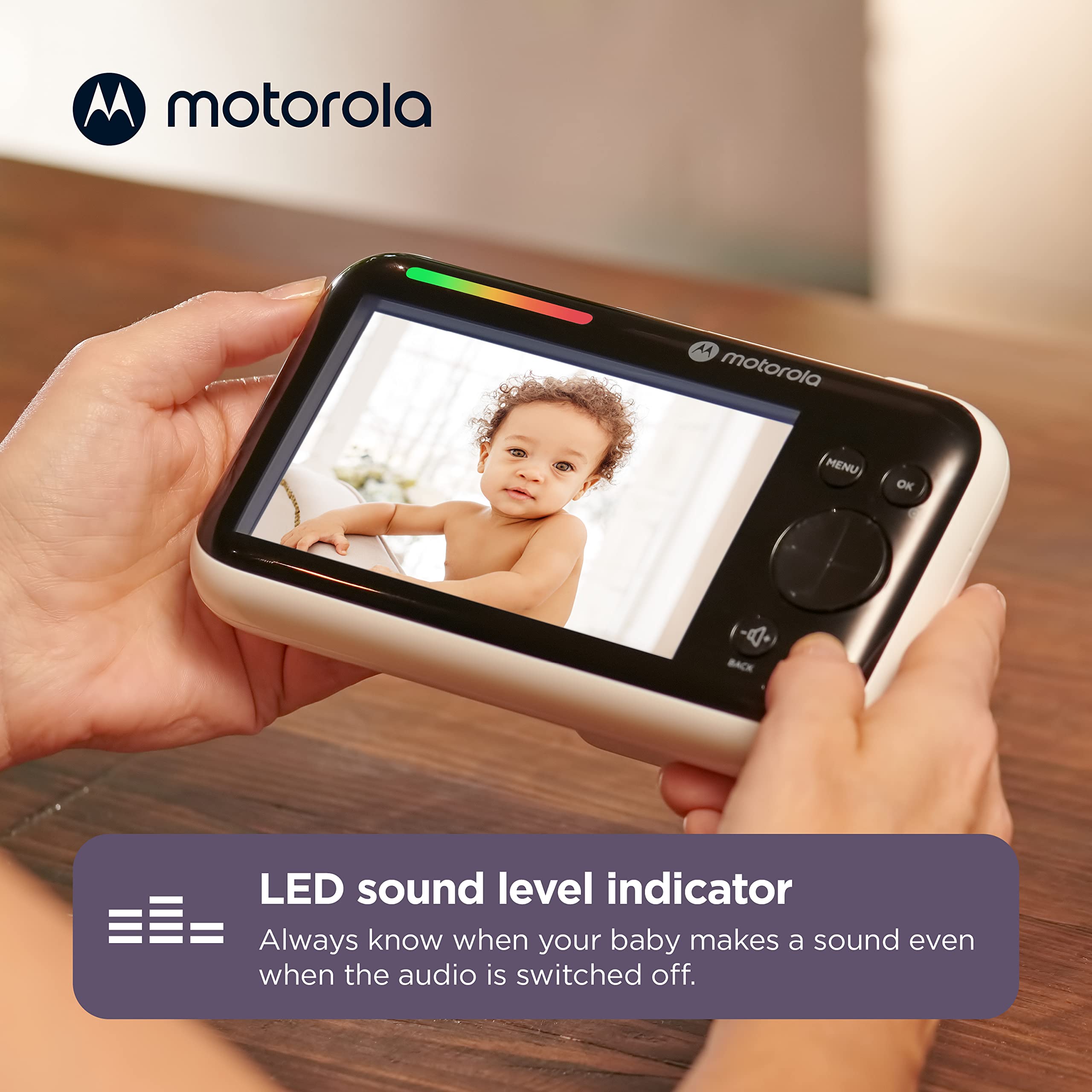 Motorola Nursery monitor zoom and tilt for better framing