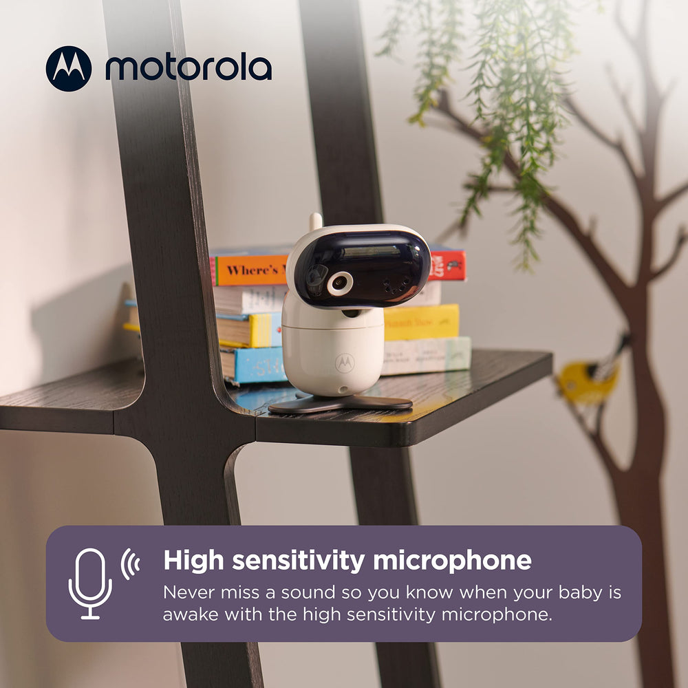 Motorola Nursery night vision keeps sight of baby in low light for reassurance.