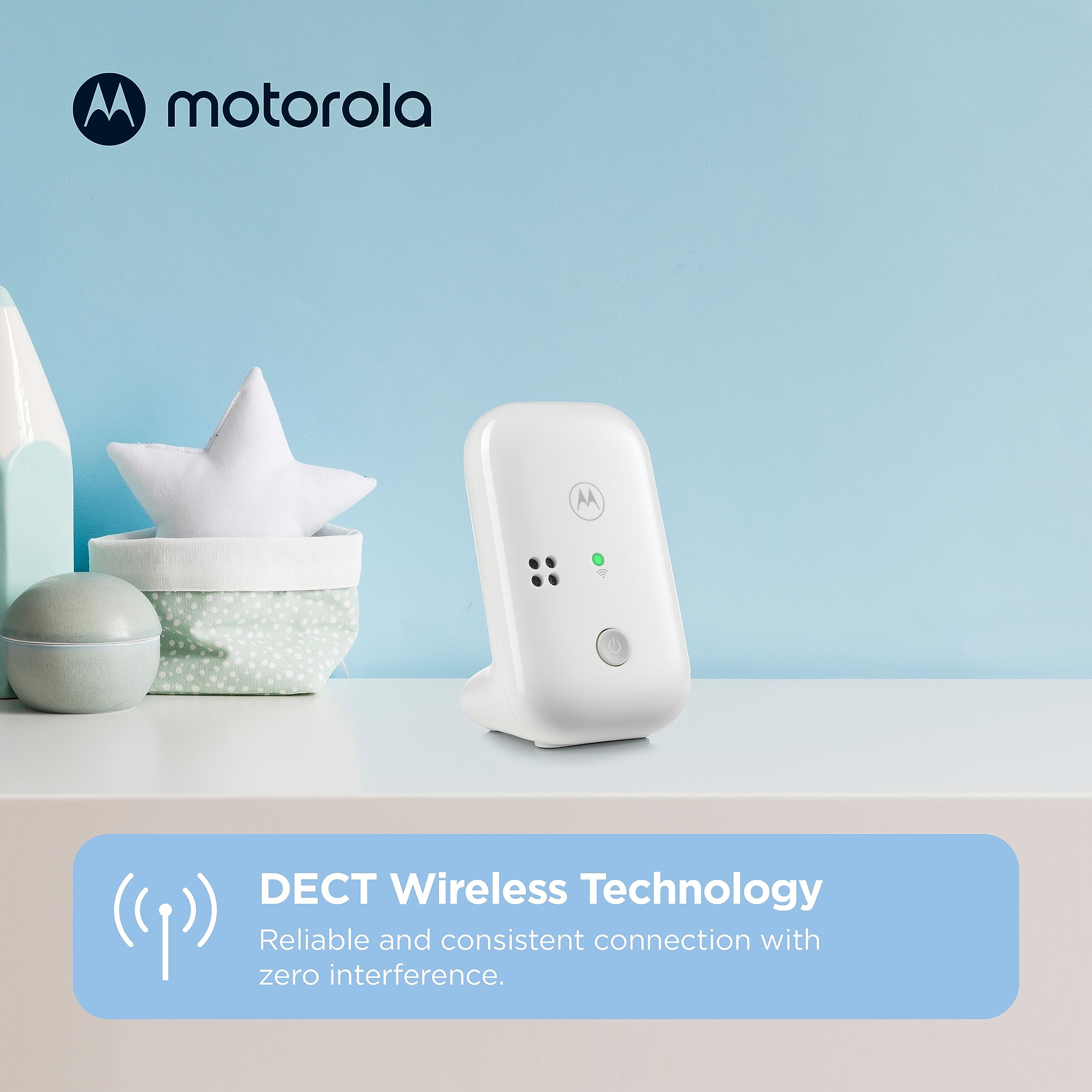 Motorola Nursery PIP10 no WiFi setup enables private monitoring without apps