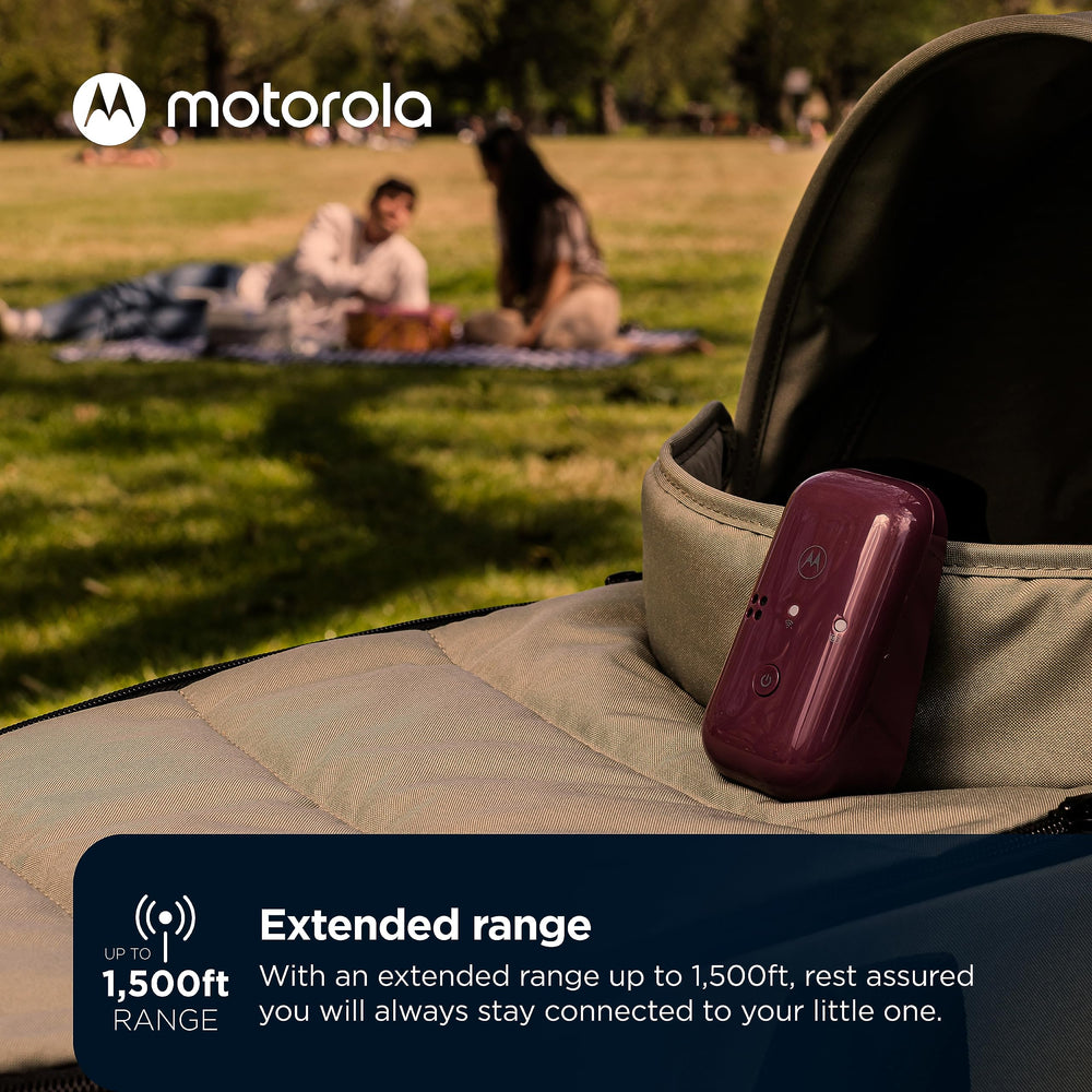 Motorola Nursery PIP12 auto-off feature conserves battery life