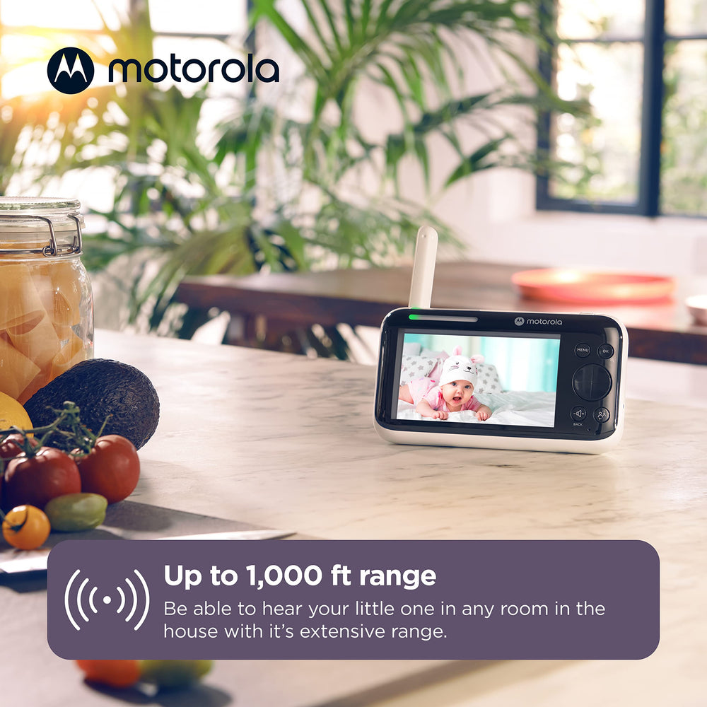 Motorola Nursery PIP1500 Wi-Fi connection enables private streaming and two-way conversation.