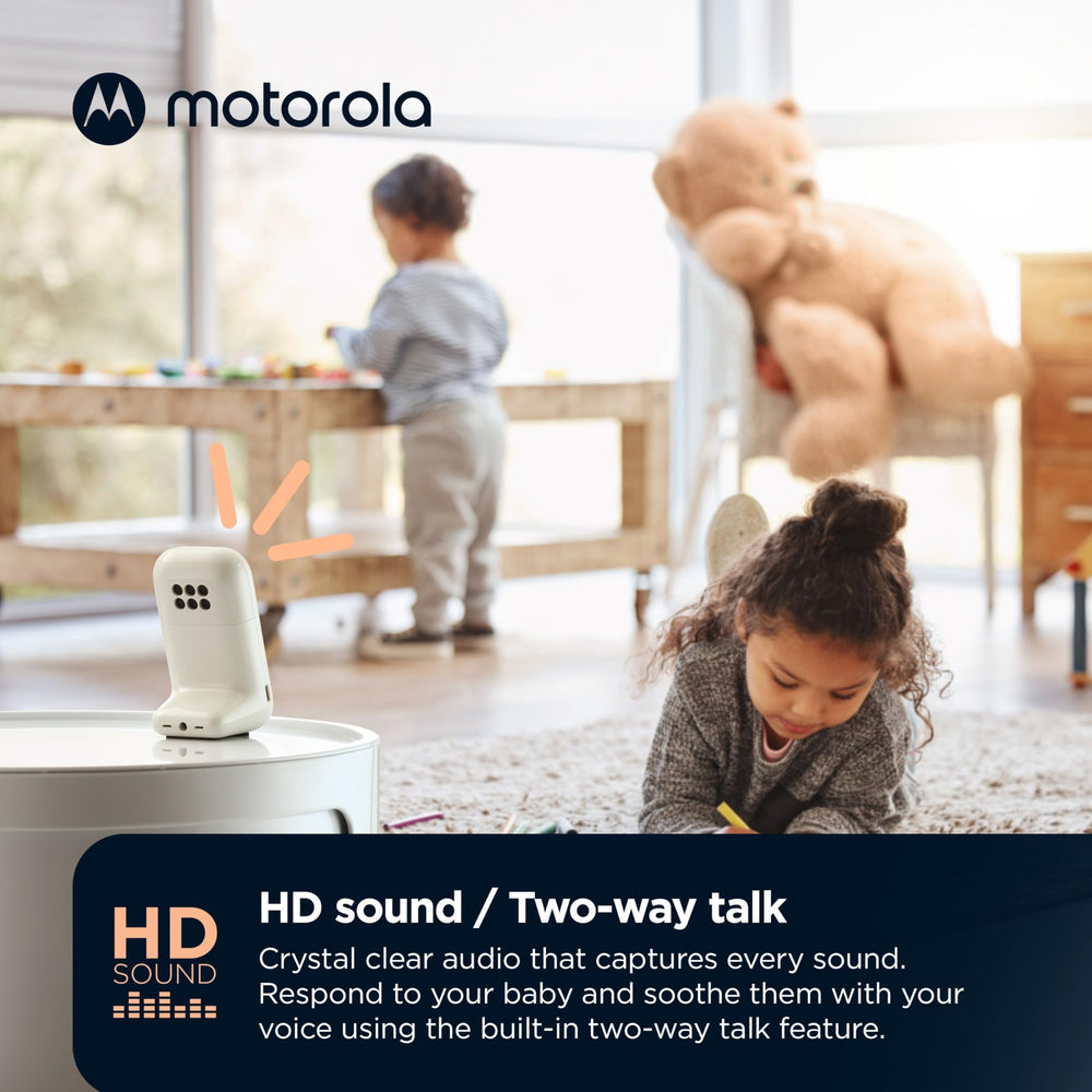 Motorola Nursery portable parent unit for roaming around the home.