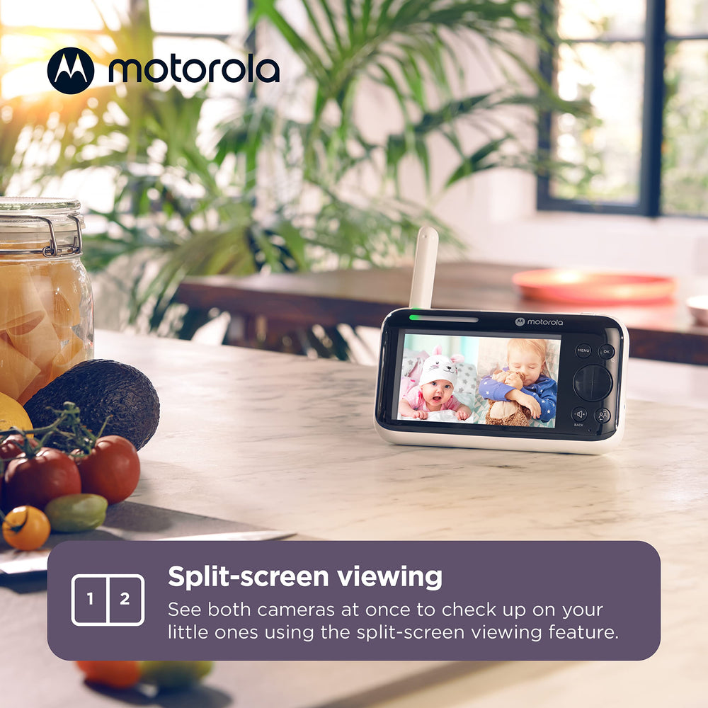 Motorola Nursery two-cameras setup demonstrates versatile room coverage.