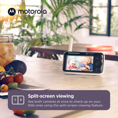 Motorola Nursery two-cameras setup demonstrates versatile room coverage.