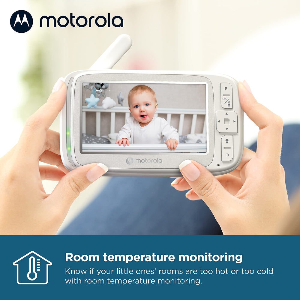 Motorola Nursery VM75 lullabies feature supports calming bedtime routines for little ones.
