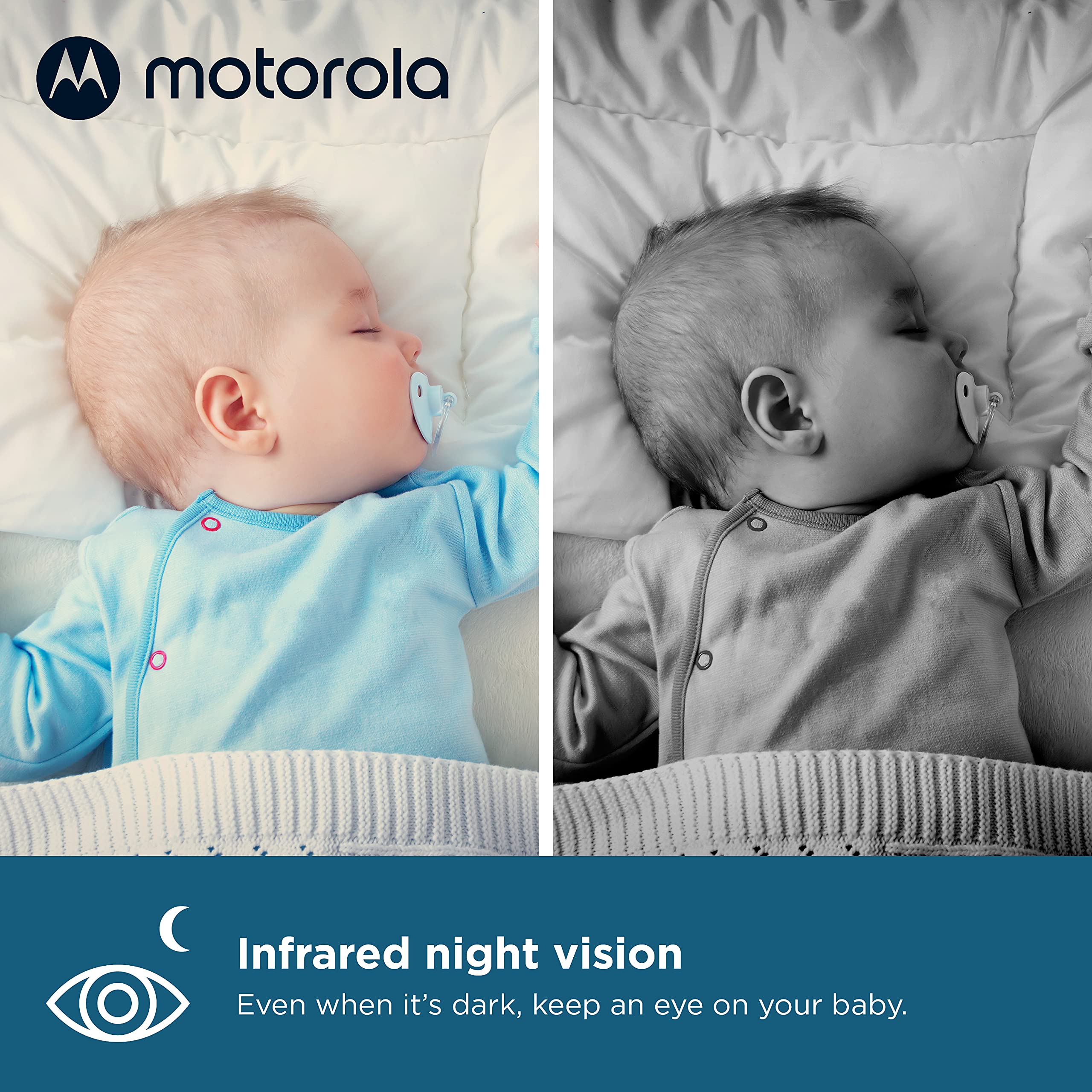 Motorola Nursery VM75 temperature sensor helps you monitor the nursery climate.