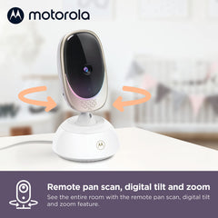 Motorola Nursery VM85-2 night vision preserves visibility in low light