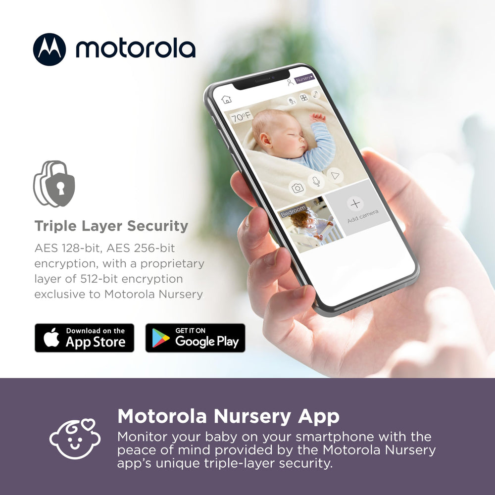 Motorola Nursery VM85-2 two way audio to soothe your baby