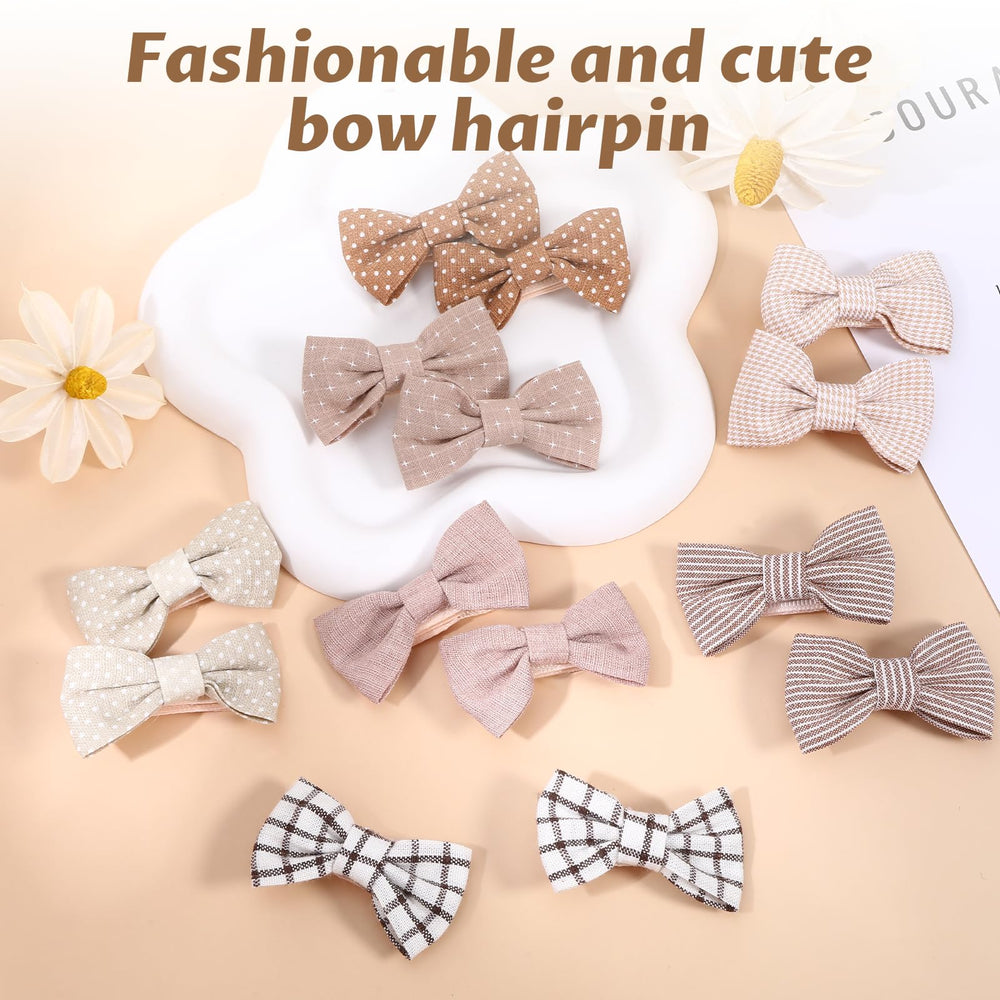 Motthjcw soft cotton bows on hair demonstrate gentle comfort for delicate strands.