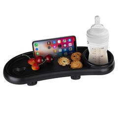 Motthjcw stroller snack tray assembly shows quick tool-free setup for universal fit