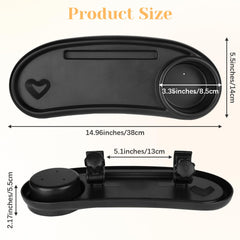 Motthjcw stroller snack tray close-up highlights raised edges to prevent spills