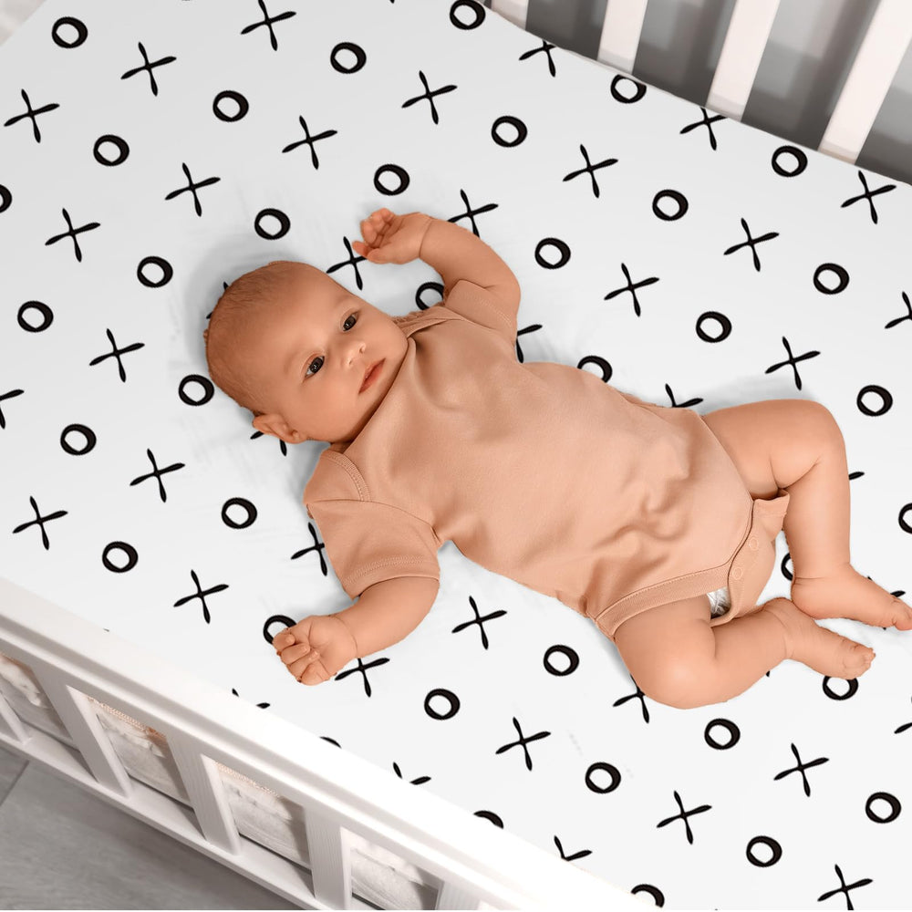 Moukeren black and white patterns enhance nursery decor and photo-ready moments.
