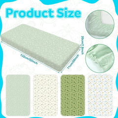 Moukeren ink wash dinosaur crib sheets pattern 2 pairs with modern nurseries and provides soft sleep.