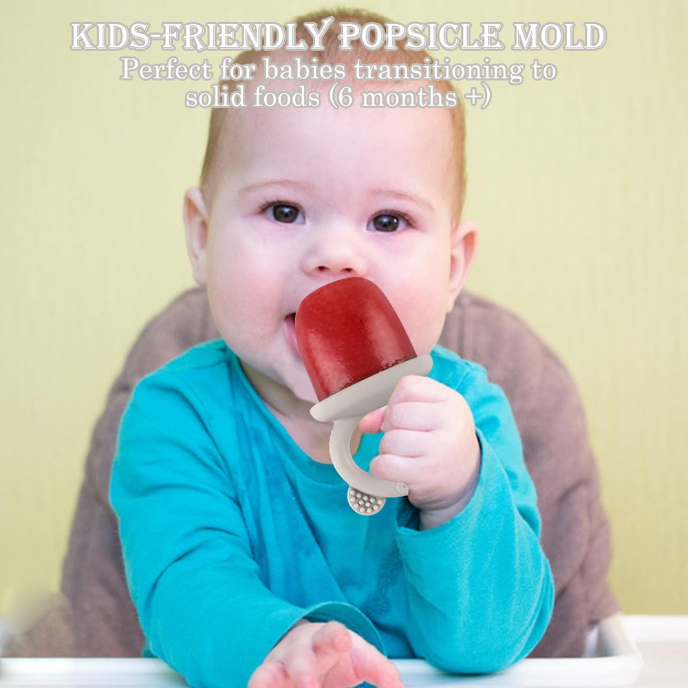 Moukiween grey dishwasher-safe molds simplify cleanup after snack time.