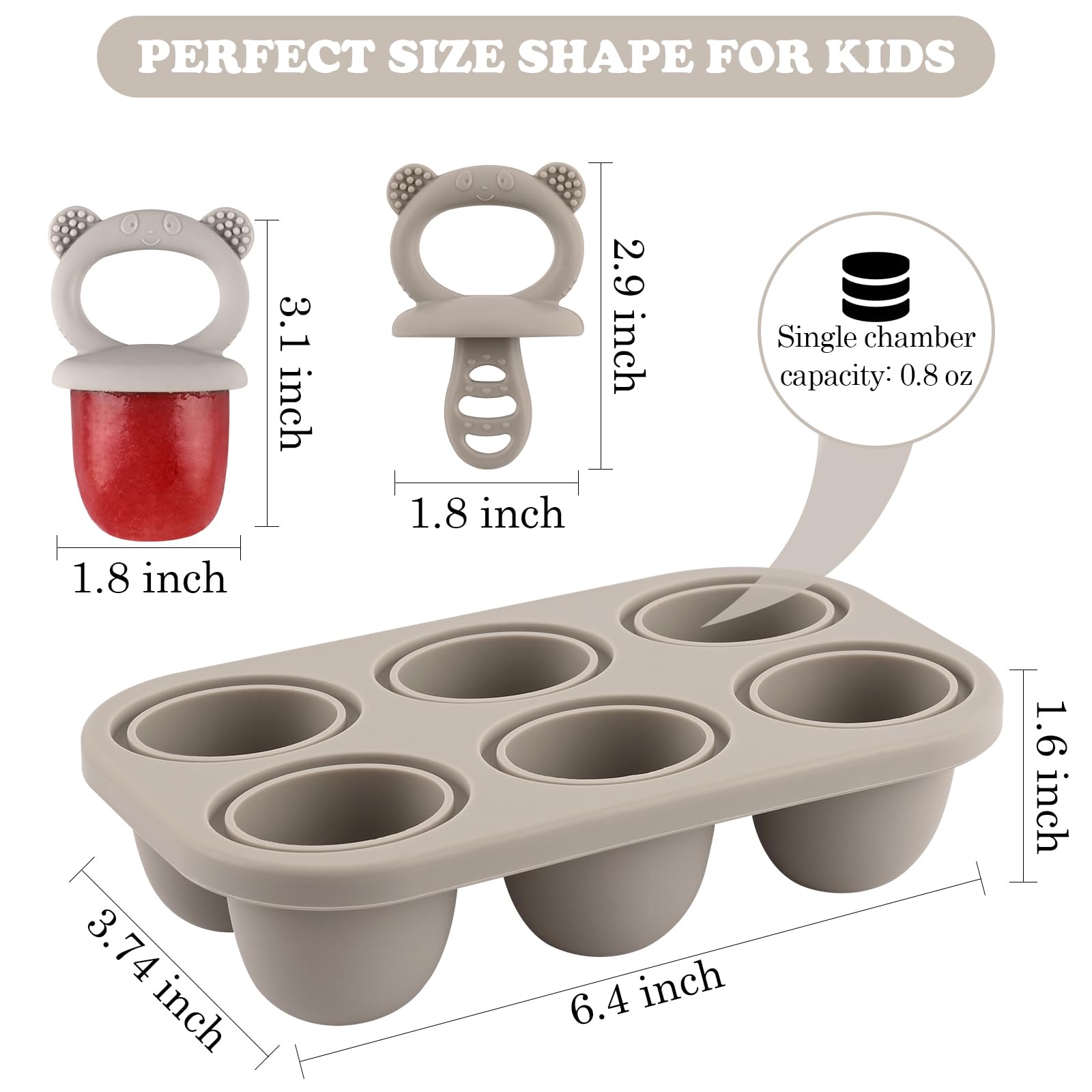 Moukiween grey molds enable fresh fruit puree for wholesome, customizable snacks.