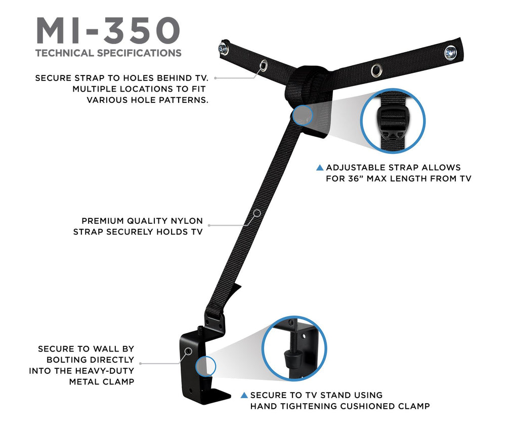 Mount-It! dual mounting options for wall or stand installation.
