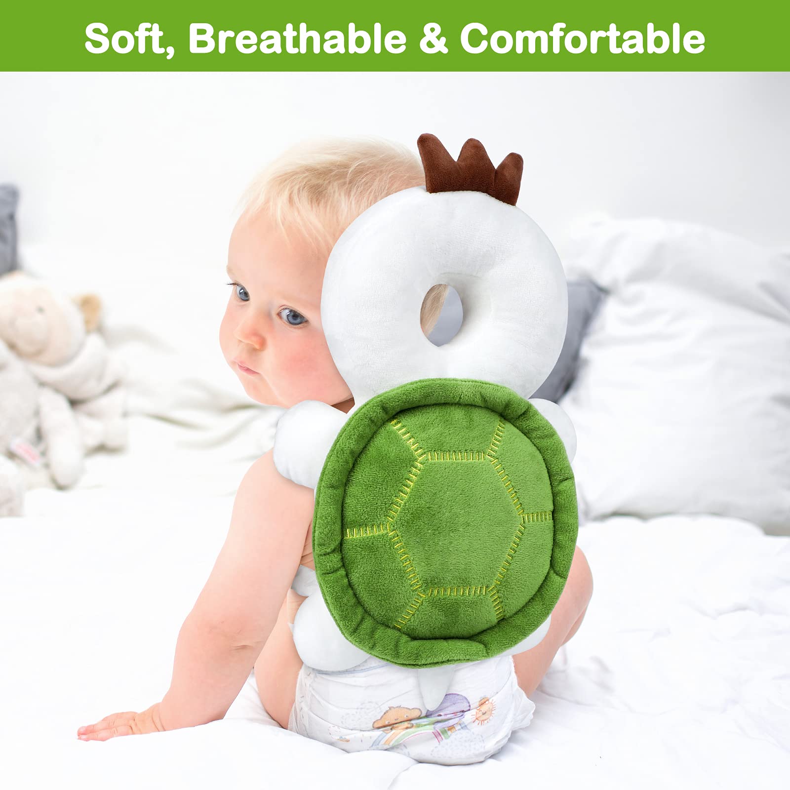 Mounting UP crawling baby use shot highlights lightweight protection during play