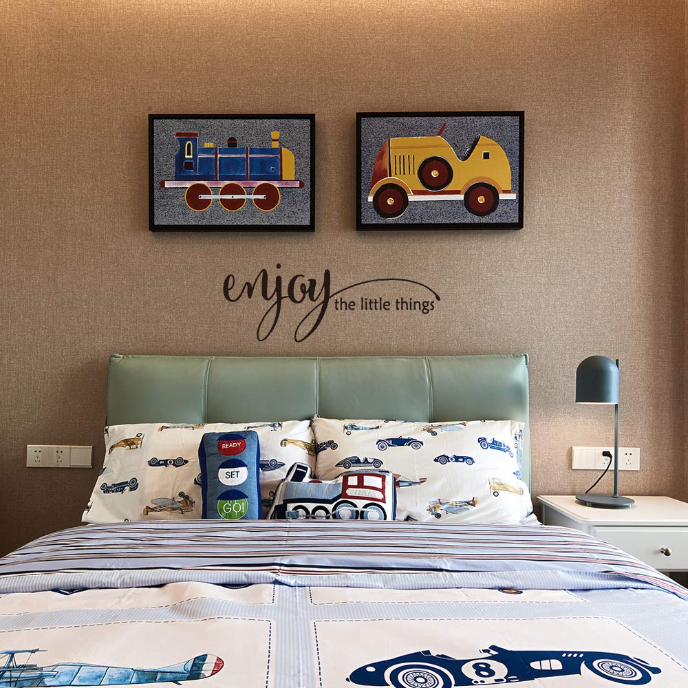 MOVANKRO Enjoy The Little Things removable wall decal is easy to remove without wall damage