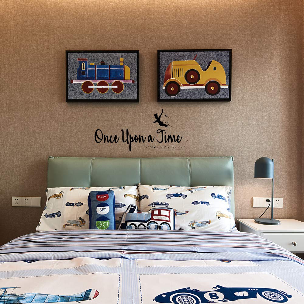 MOVANKRO Once Upon a Time decal on door adds kid-friendly design to entryways.
