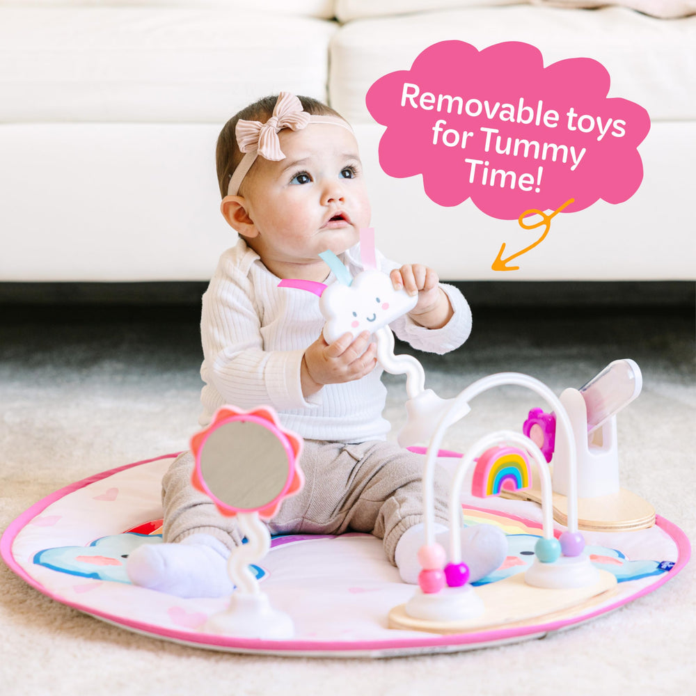 Move2Play easy clean fabric and plastics simplify cleanup after playtime