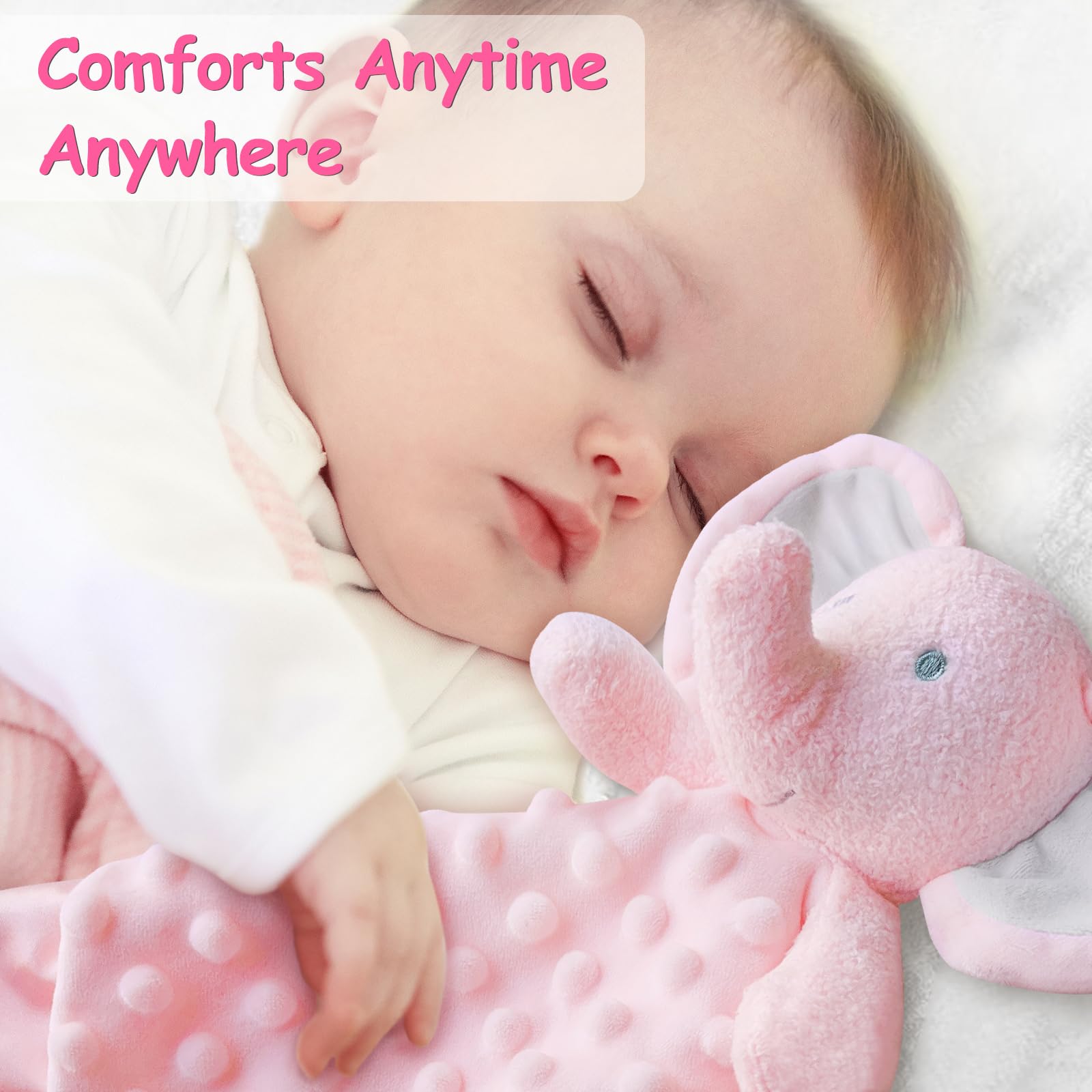 MOVEPAI soft plush fabric with satin trim for tiny hands