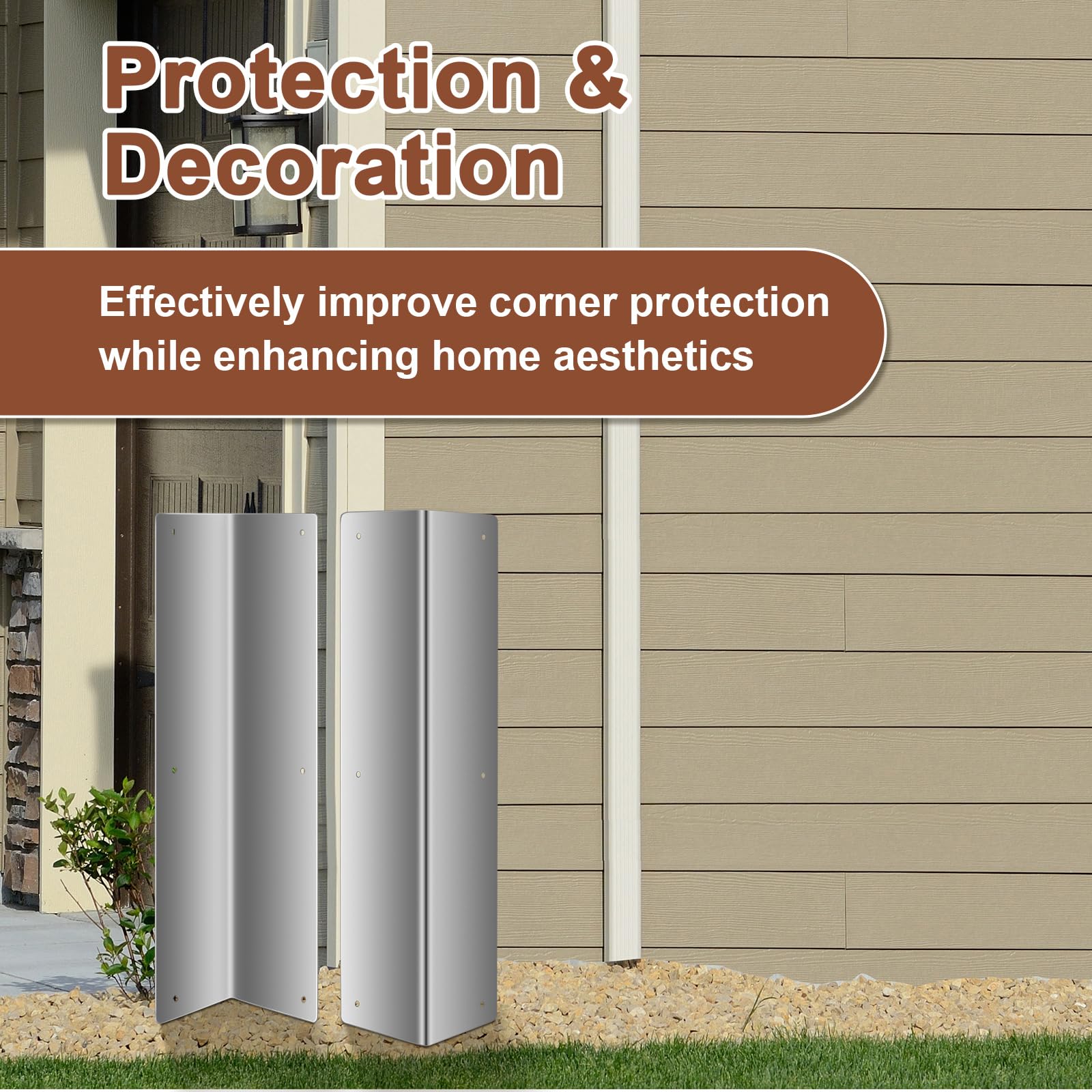 Moxweyeni 89-degree corner guard design fits vinyl corners with seamless look.