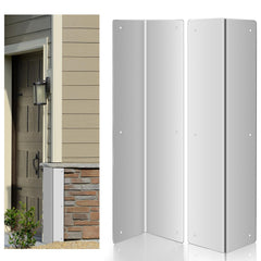 Moxweyeni stainless steel corner guards package ready for tough outdoor vinyl siding protection.