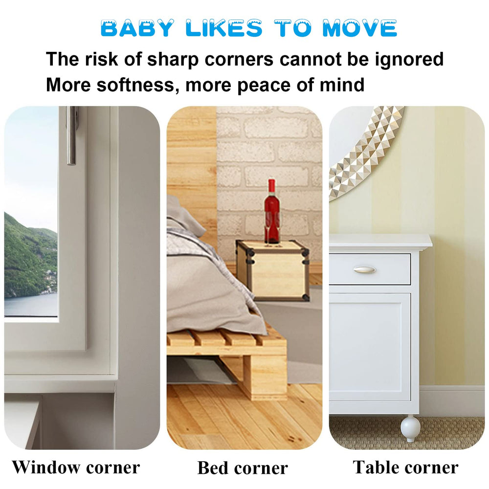 MOYONTE strong adhesive corner protector stays firmly fixed on tables and desks