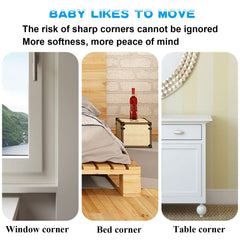 MOYONTE strong adhesive corner protector stays firmly fixed on tables and desks