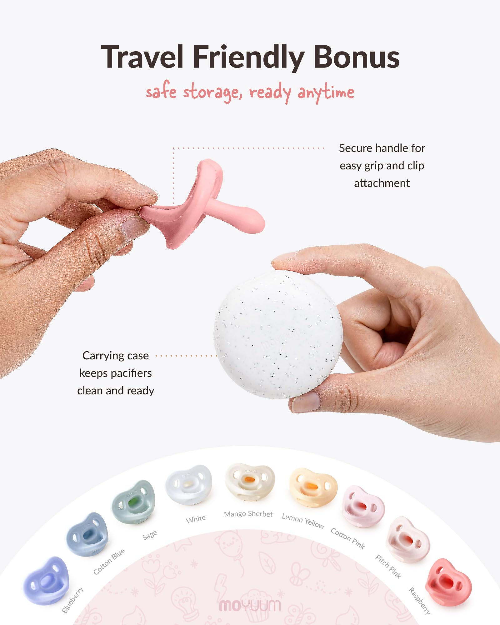 MOYUUM one-piece construction reducing choking risk and simplifying cleaning